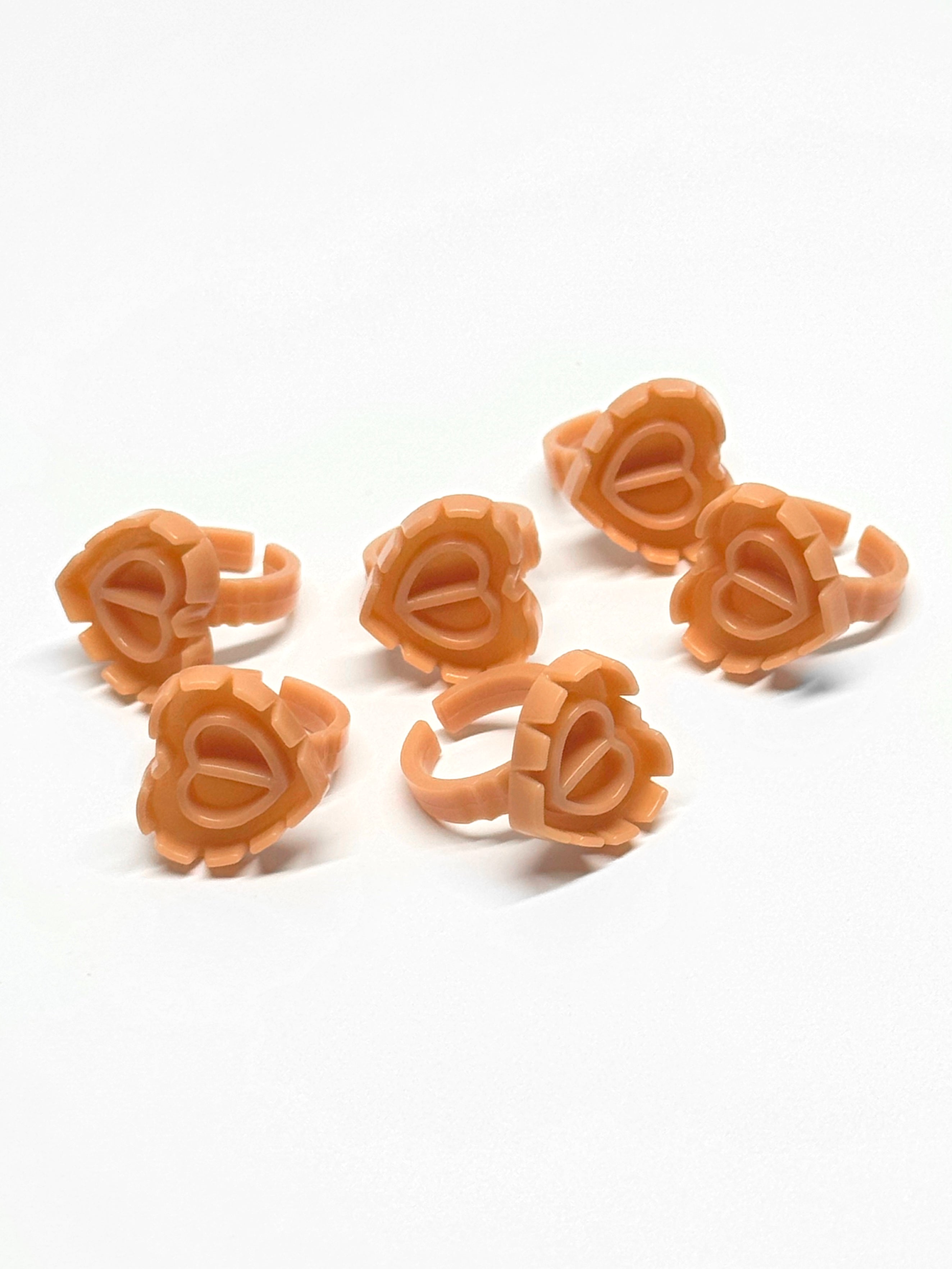 Amber Glue Rings - 100/ Pack