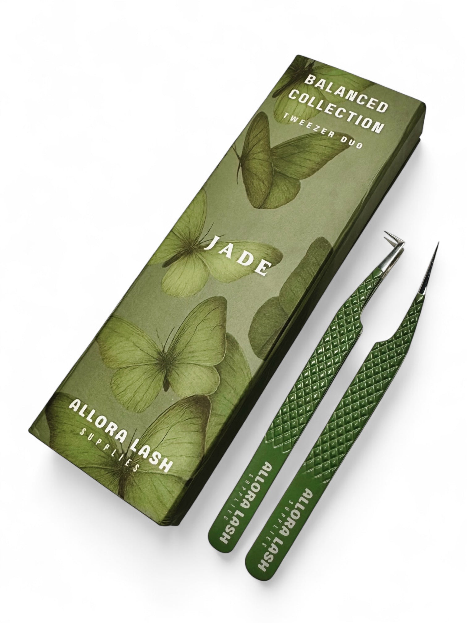 “Jade” Tweezer Duo
